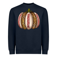 Navy Baseball Pumpkin Heavyweight Sweatshirt - texasbilliewilder