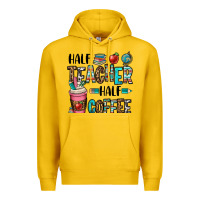 Lemon half teacher half coffee Premium Hoodie - OliviaCreatesArt
