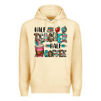 Pina Colada half teacher half coffee Premium Hoodie - OliviaCreatesArt