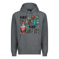 Rock half teacher half coffee Premium Hoodie - OliviaCreatesArt