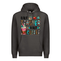 Smoke half teacher half coffee Premium Hoodie - OliviaCreatesArt