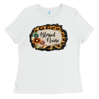 White blessed nurse Ladies Tee - Jasminsmagicworld