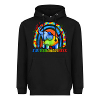 Black Autism Awareness Autism elephant Heavyweight Hoodie - FaDigitalArtStudio