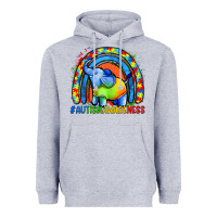 Heather Grey Autism Awareness Autism elephant Heavyweight Hoodie - FaDigitalArtStudio