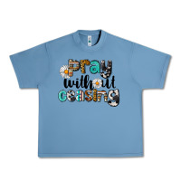 Pebble Blue Pray Without Ceasing Urban Heavy Tee - LillyAllenDesigns