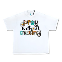 White Pray Without Ceasing Urban Heavy Tee - LillyAllenDesigns