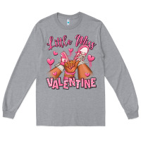 Heather Grey Little miss Valentine afro kid sneakers Long Sleeve Tee - RanaPortraitStore