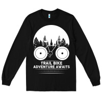 Black Trail Bike Adventure Awaits Long Sleeve Tee - Bettercallsaul