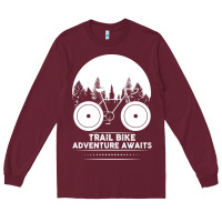 Trail Bike Adventure Awaits Long Sleeve Tee | Teevron
