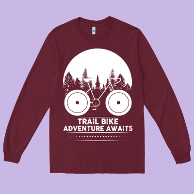 Trail Bike Adventure Awaits Long Sleeve Tee Designed By Bettercallsaul