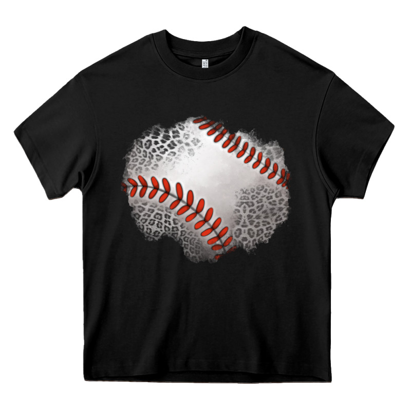 Leopard Baseball Patch Heavy Core Tee by Jasminsmagicworld | Teevron