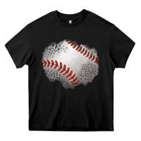 Black leopard baseball patch Heavy Core Tee - Jasminsmagicworld