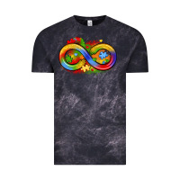 Cloud Black infinity symbol autism Vintage Tee - LillyAllenDesigns
