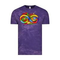 Cloud Purple infinity symbol autism Vintage Tee - LillyAllenDesigns