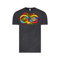 Vintage Black infinity symbol autism Vintage Tee - LillyAllenDesigns