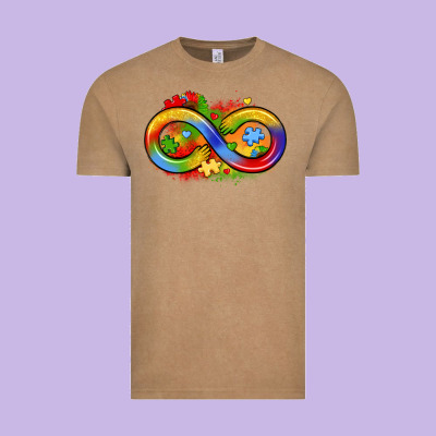 Infinity Symbol Autism Vintage Tee Designed By Lillyallendesigns