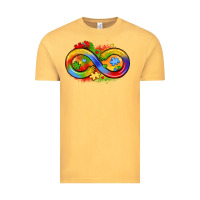Vintage Mustard infinity symbol autism Vintage Tee - LillyAllenDesigns