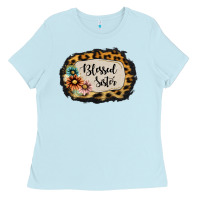 Baby Blue Blessed Sister Ladies Tee - Jasminsmagicworld