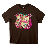 Pink Cancer Ribbon And October Calendar Heavy Core Tee | Teevron