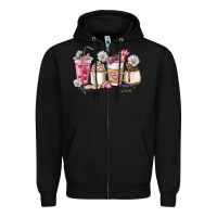 Black Mama coffee cup mother's day Zipper Hoodie - HowdyJamesFarm