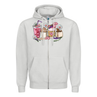 Dove Grey Mama coffee cup mother's day Zipper Hoodie - HowdyJamesFarm