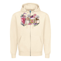 Sandshell Mama coffee cup mother's day Zipper Hoodie - HowdyJamesFarm