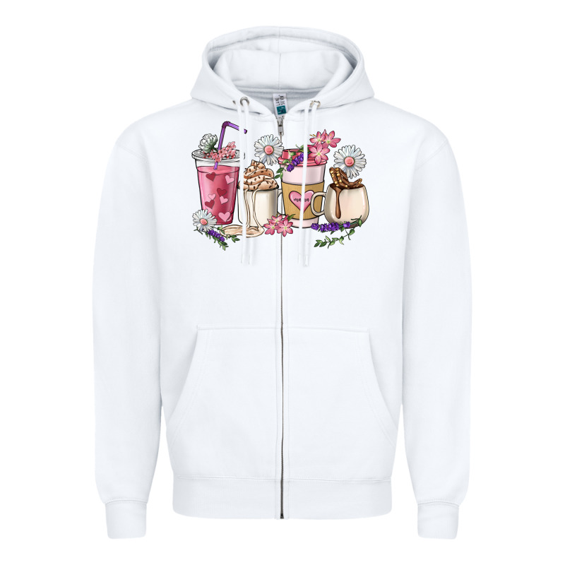 Mama Coffee Cup Mother's Day Zipper Hoodie by HowdyJamesFarm | Teevron