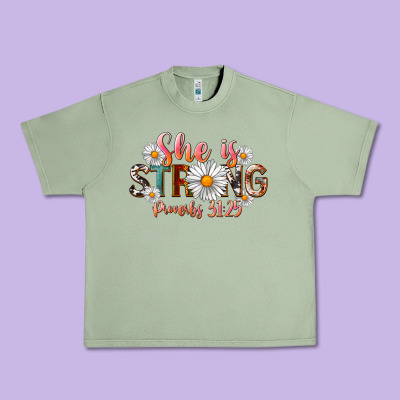 Western She Is Strong Urban Heavy Tee Designed By Lillyallendesigns
