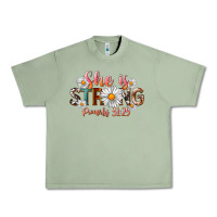 Oil Green Western She Is Strong Urban Heavy Tee - LillyAllenDesigns