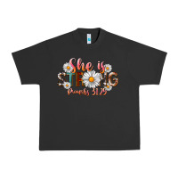 Pigment Black Western She Is Strong Urban Heavy Tee - LillyAllenDesigns