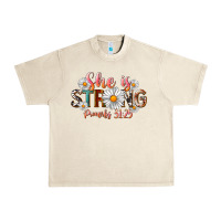 Sandshell Western She Is Strong Urban Heavy Tee - LillyAllenDesigns