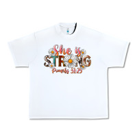 White Western She Is Strong Urban Heavy Tee - LillyAllenDesigns