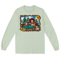 Matcha western barn with farm animals Long Sleeve Tee - RanaPortraitStore