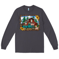 Smoke western barn with farm animals Long Sleeve Tee - RanaPortraitStore