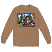 Toasted Coconut western barn with farm animals Long Sleeve Tee - RanaPortraitStore