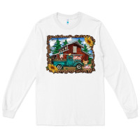 White western barn with farm animals Long Sleeve Tee - RanaPortraitStore