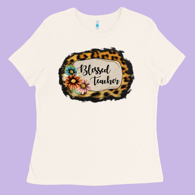 Blessed Teacher Ladies Tee Designed By Jasminsmagicworld