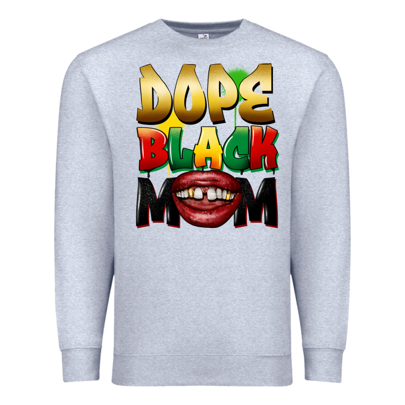 Dope Black Mom Premium Sweatshirt by FaDigitalArtStudio | Teevron