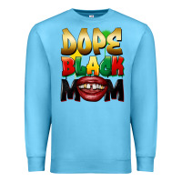 Ocean Blue dope black mom Premium Sweatshirt - FaDigitalArtStudio