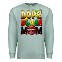 Seafoam dope black mom Premium Sweatshirt - FaDigitalArtStudio