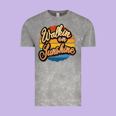 Walking On Sunshine Vintage Tee Designed By Jahusdesignshop