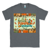 Charcoal Heather hello pumpkin season tumbler Classic Tee - BundleAndBundleShop