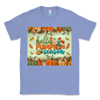 Colony Blue hello pumpkin season tumbler Classic Tee - BundleAndBundleShop