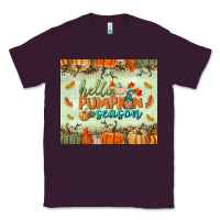 Plum hello pumpkin season tumbler Classic Tee - BundleAndBundleShop