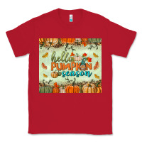 Red hello pumpkin season tumbler Classic Tee - BundleAndBundleShop
