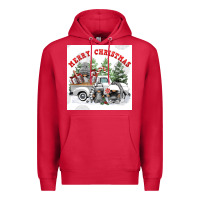 Cardinal merry chrıstmas Premium Hoodie - FaDigitalArtStudio