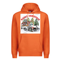 Carrot merry chrıstmas Premium Hoodie - FaDigitalArtStudio