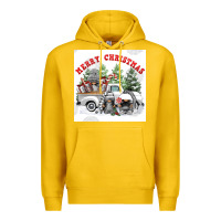 Lemon merry chrıstmas Premium Hoodie - FaDigitalArtStudio