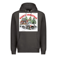 Smoke merry chrıstmas Premium Hoodie - FaDigitalArtStudio