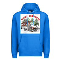 True Royal merry chrıstmas Premium Hoodie - FaDigitalArtStudio
